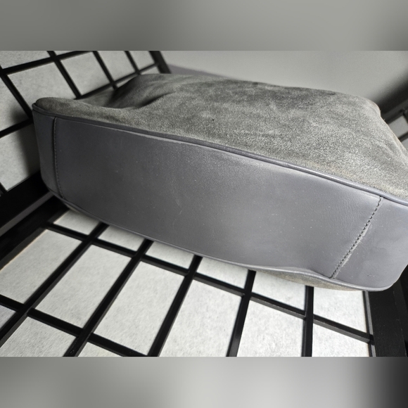 Gucci GM Bamboo Shoulder Bag Suede Leather 2Way Gray - Picture 5 of 9